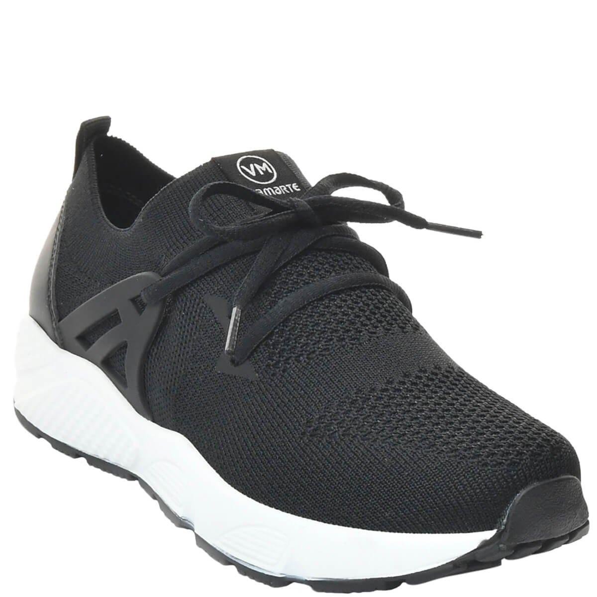 Tênis Via Marte Knit Feminino - Preto | Netshoes