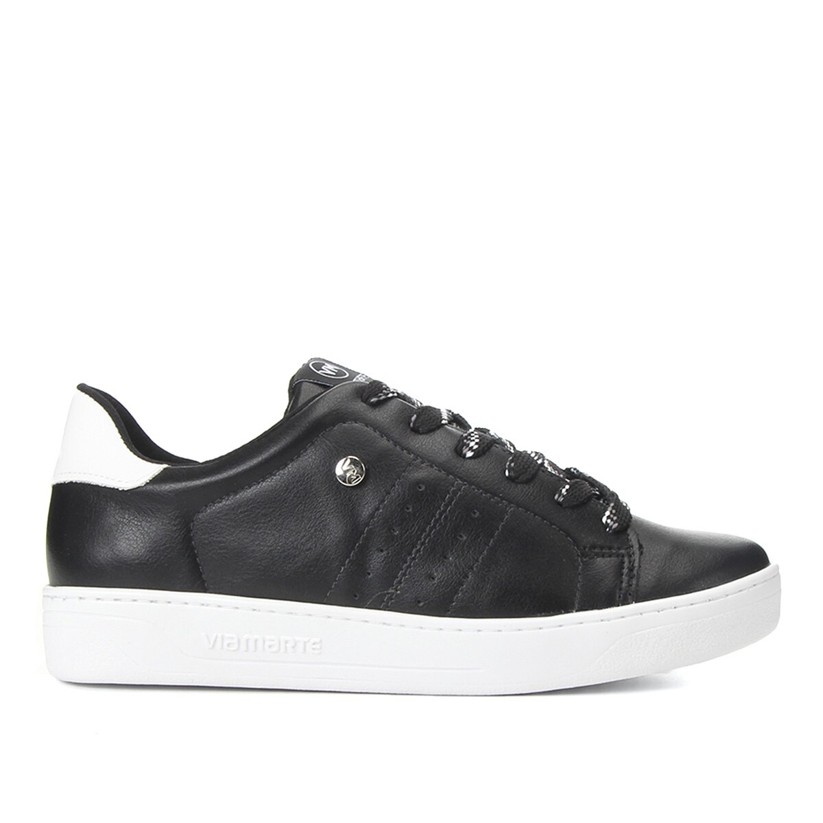 Tênis Via Marte Perfuros Feminino - Preto | Netshoes
