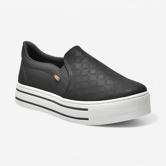 Tênis Via Marte Slip On Casual Feminino Preto Netshoes