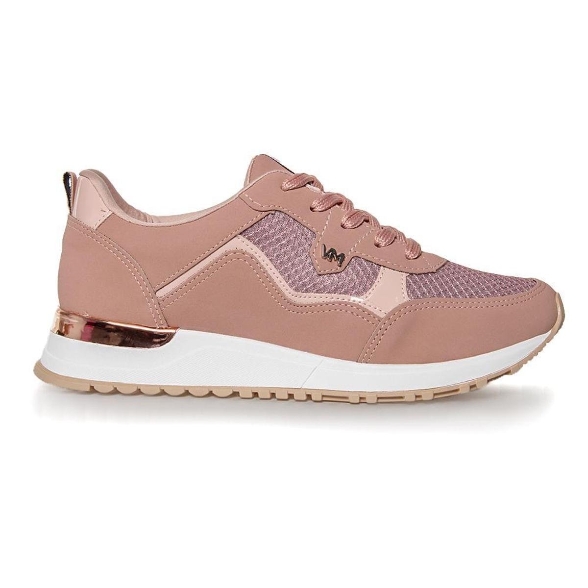 Tênis Via Marte Cano Alto Feminino - Rose - 21-10410-01