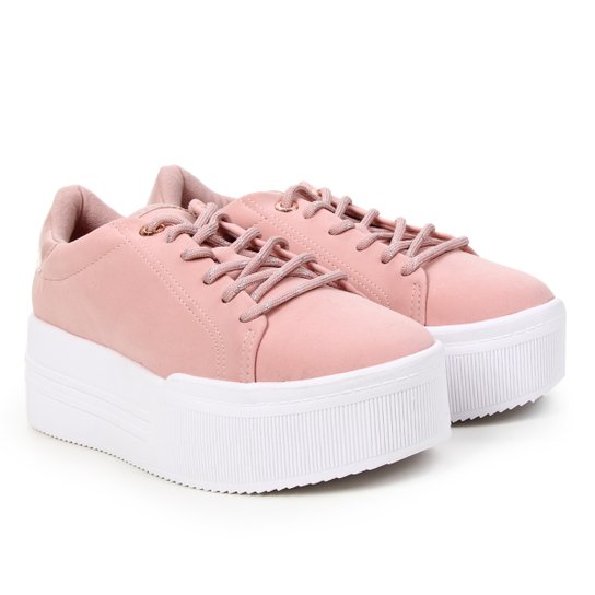 Tênis Vizzano Caixa Alta Feminino Rosa Claro Netshoes