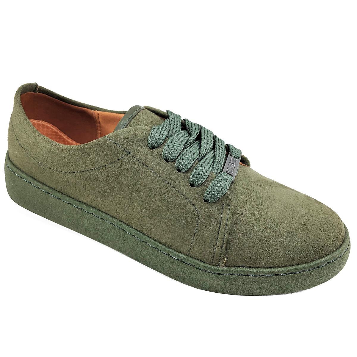 Tênis Vizzano Camurça Metal Feminino - Verde Militar | Netshoes