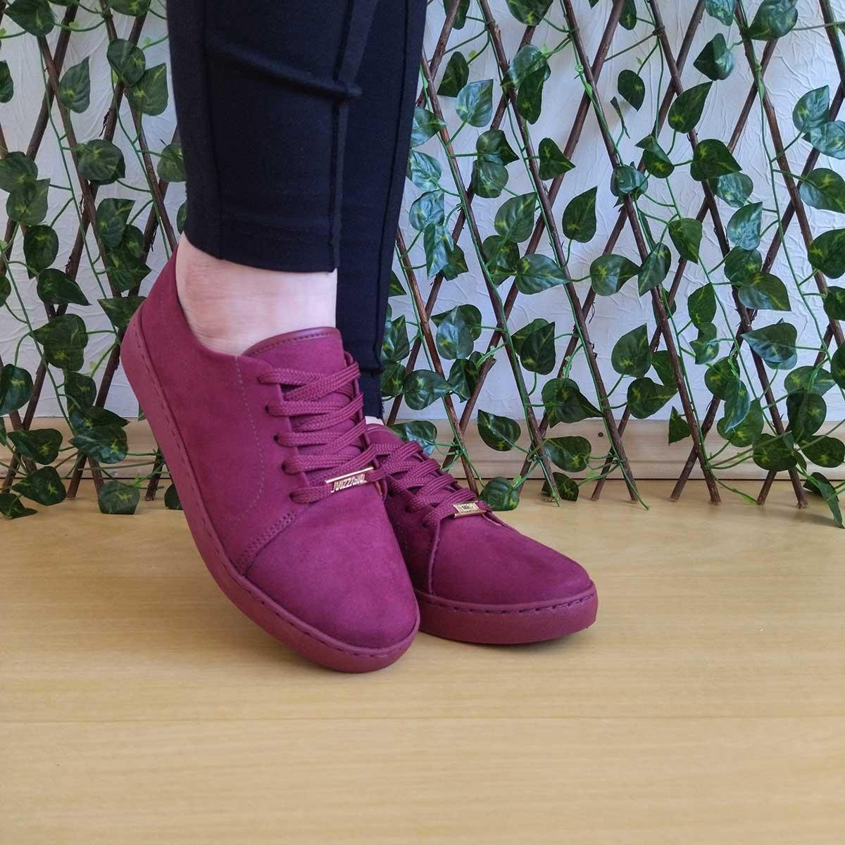 Tenis Scarpin Vinho Veludo Scarpin Royalz Croco Salto Alto Fino