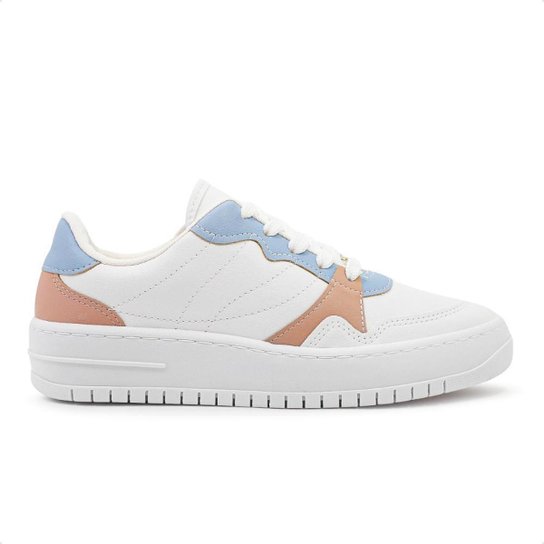Tênis Vizzano Casual Feminino Branco+Azul Netshoes