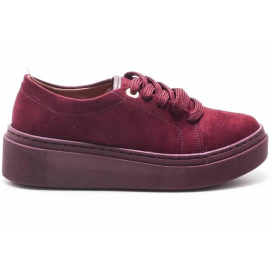 Tênis Feminino Vinho Tenis De Camurça Vizzano Tênis Vizzano