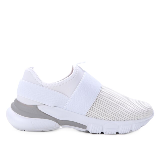 Tênis Vizzano Elástico Feminino - Branco Menor preço em Tênis Vizzano Elástico Feminino - Branco