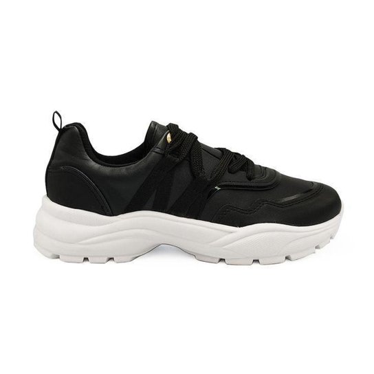 Tênis Vizzano Feminino Chunky Sneaker Sola Alta 1331.121 - 35 - Preto + Branco - Preto+Branco Menor preço em Tênis Vizzano Feminino Chunky Sneaker Sola Alta 1331.121 - 35 - Preto + Branco - Preto+Branco