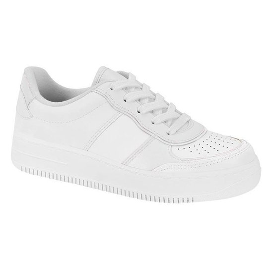 Tênis Vizzano Feminino Sola Alta Flatform 1389.102 - Branco Menor preço em Tênis Vizzano Feminino Sola Alta Flatform 1389.102 - Branco