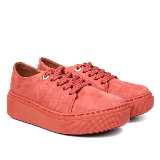 Tênis Vizzano Flatform Feminino - Nude Menor preço em Tênis Vizzano Flatform Feminino - Nude