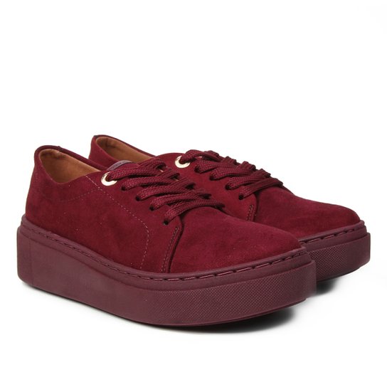 Tênis Casual Tenis Veludo Vizzano Vinho Tenis Casual Vizzano Vinho