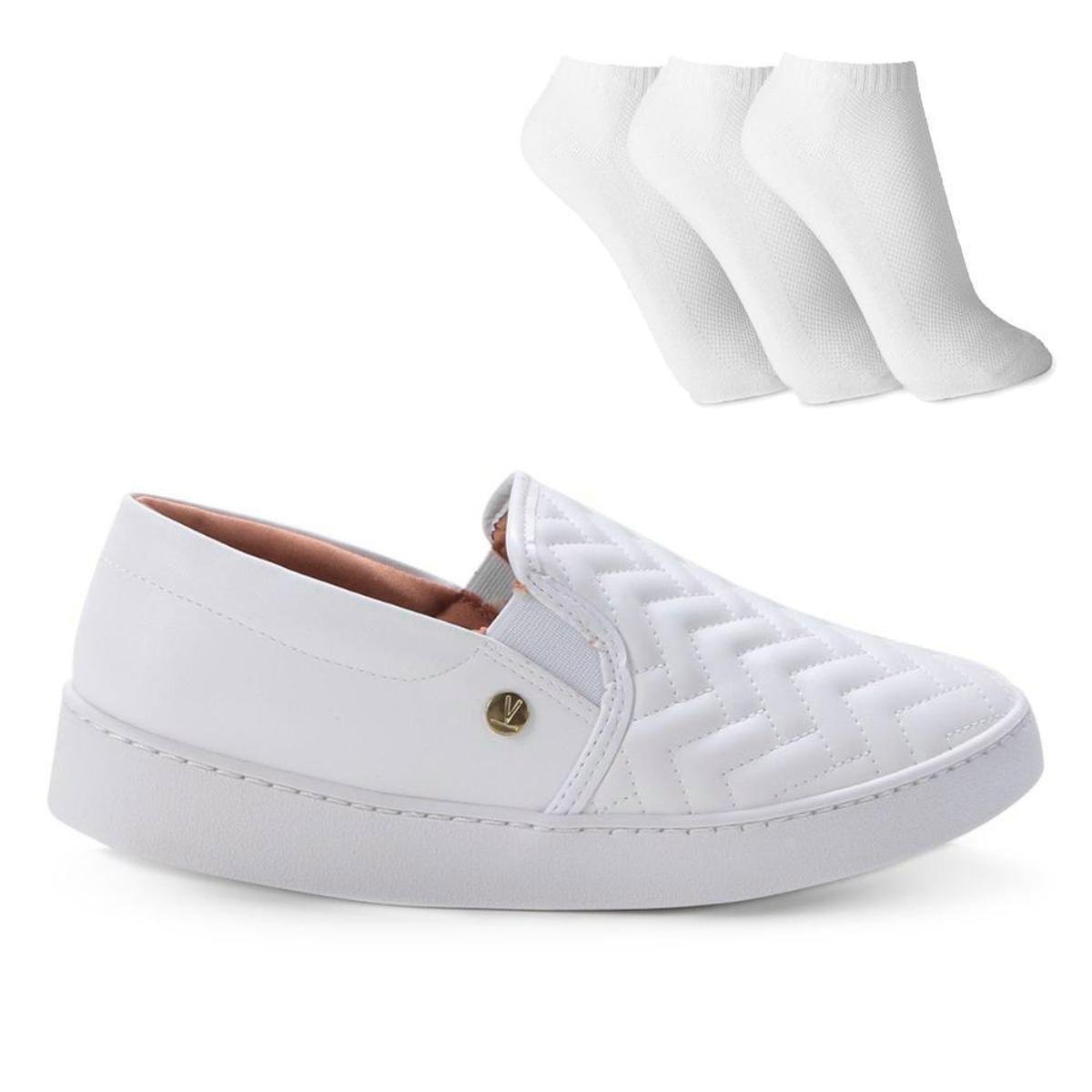 Tênis Vizzano Slip On Elástico Feminino Pares de Meias