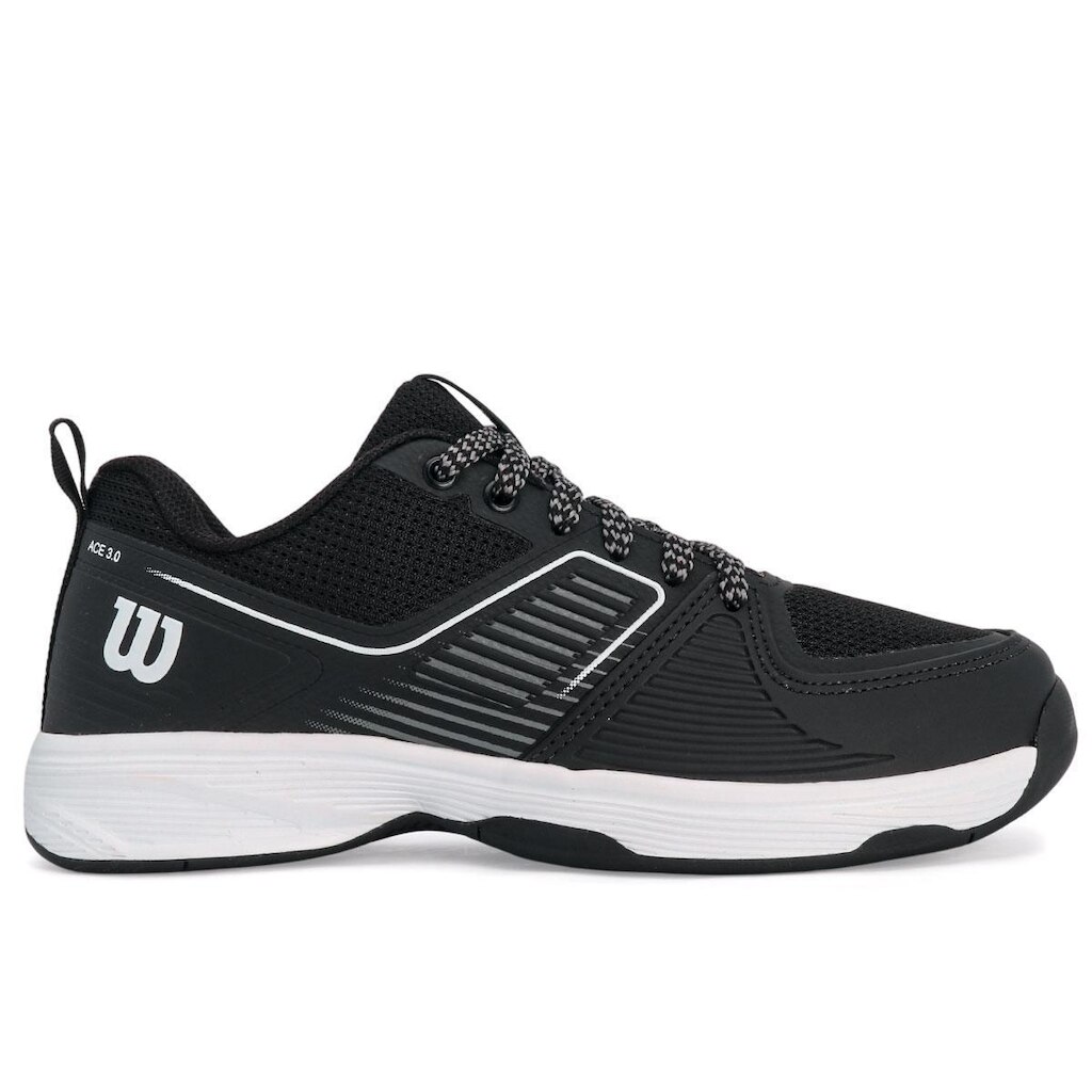 Tênis Wilson Ace 3.0 - All Court - Preto e Branco