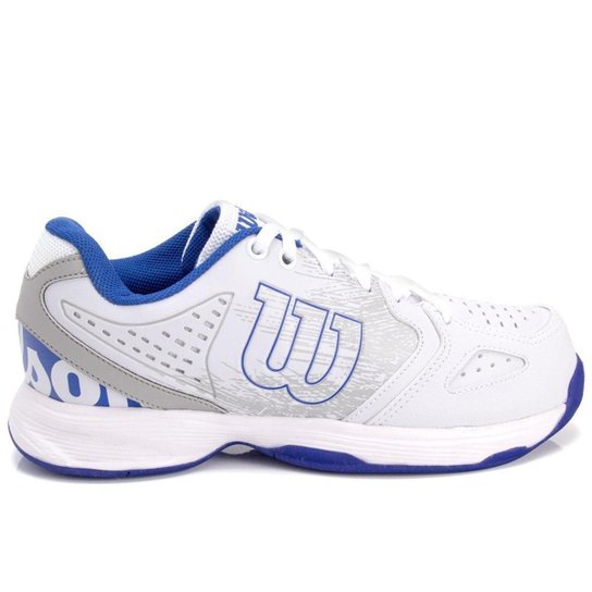 Tênis Wilson K Energy Branco Cinza e Azul-37 - Azul Claro+Branco Menor preço em Tênis Wilson K Energy Branco Cinza e Azul-37 - Azul Claro+Branco