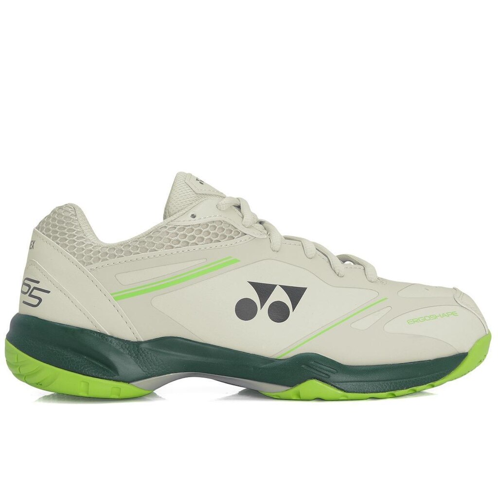 Tênis Yonex Power Cushion 65 X Badminton Cinza Claro e Verde
