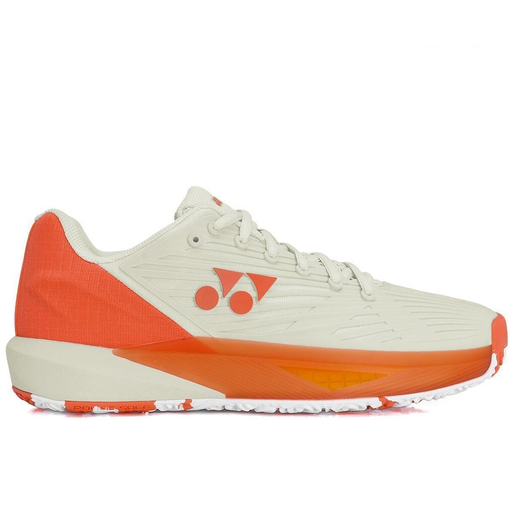 Tênis Yonex Power Cushion Eclipsion 5 - Clay Saibro - Off White e Laranja