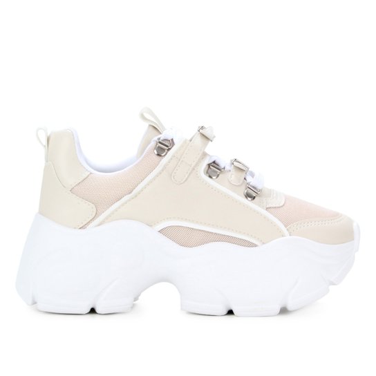 Tênis Zatz Buffalo Fivela Feminino - Off White Menor preço em Tênis Zatz Buffalo Fivela Feminino - Off White