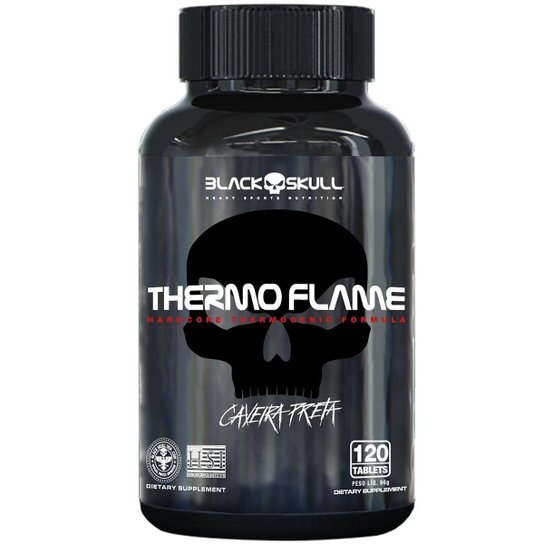 TERMOGÊNICO THERMO FLAME - 120 TABLETES - BLACK SKULL é ruim? TERMOGÊNICO THERMO FLAME - 120 TABLETES - BLACK SKULL é boa?