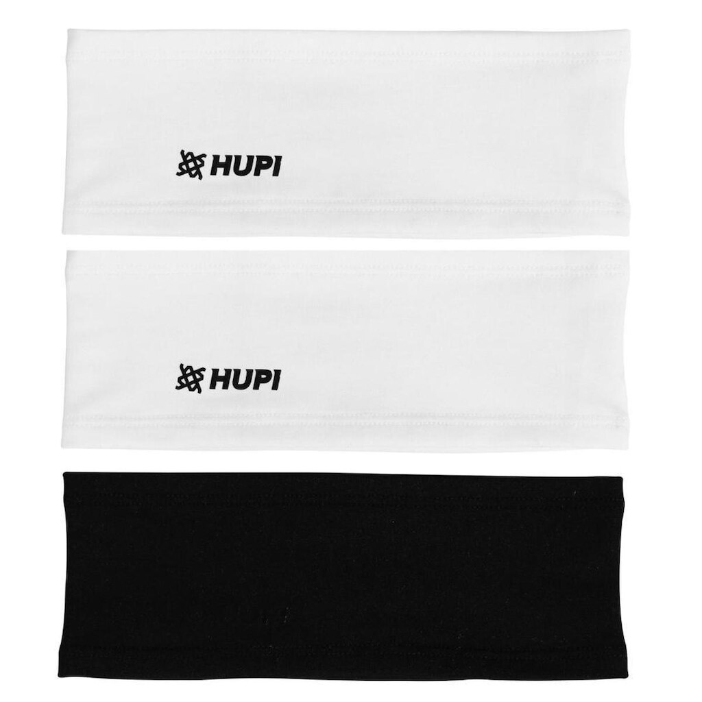 Testeira Headband Faixa de Cabeça HUPI Prime Kit 03 Branco e Preto