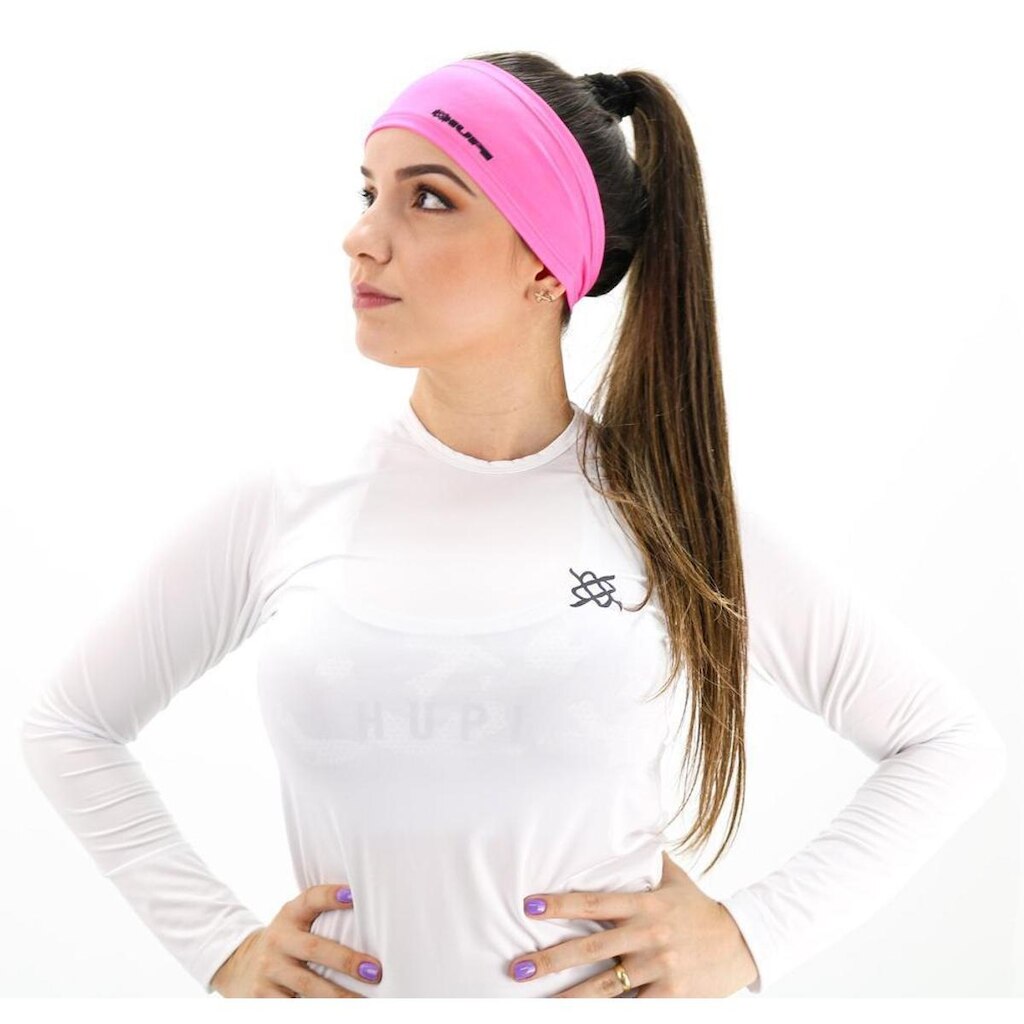 Testeira HeadBand Rosa Liso HUPI