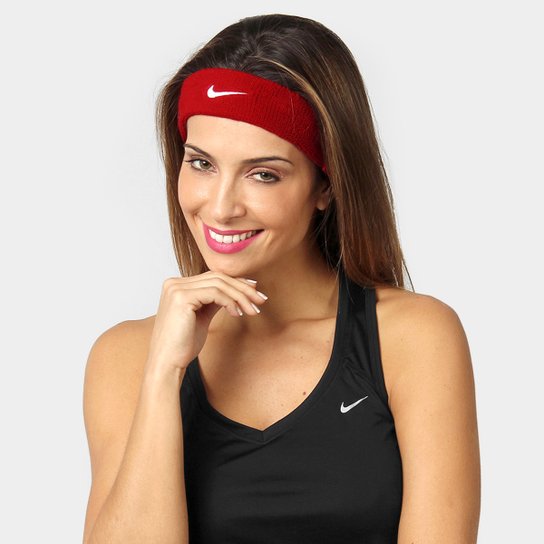 Testeira Nike Swoosh - Vermelho Menor preço em Testeira Nike Swoosh - Vermelho