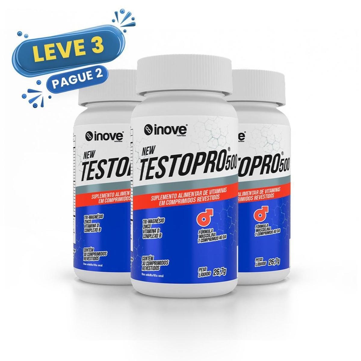 Testopro 3 potes c/ 60 cápsulas cada Inove Nutrition Menor preço em Testopro 3 potes c/ 60 cápsulas cada Inove Nutrition