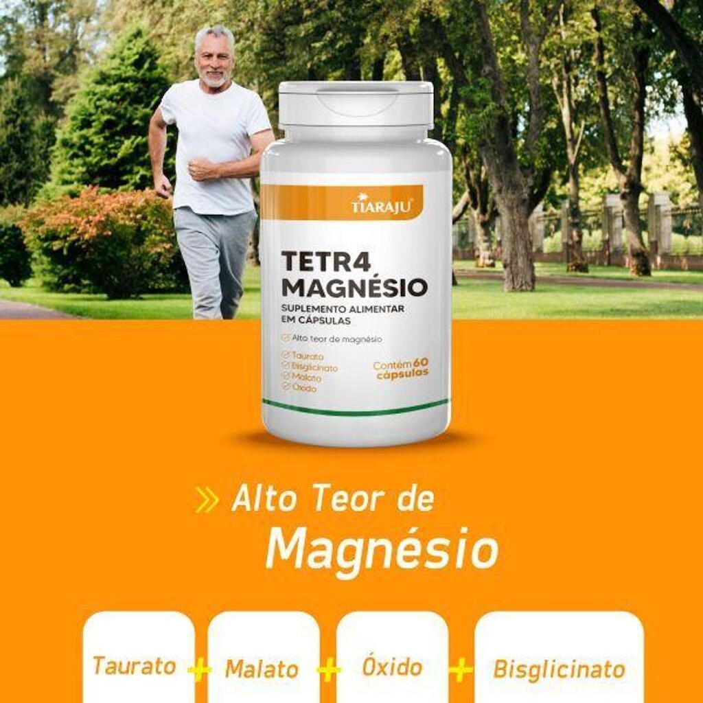Tetra Magnesio 60 Cps Tiaraju