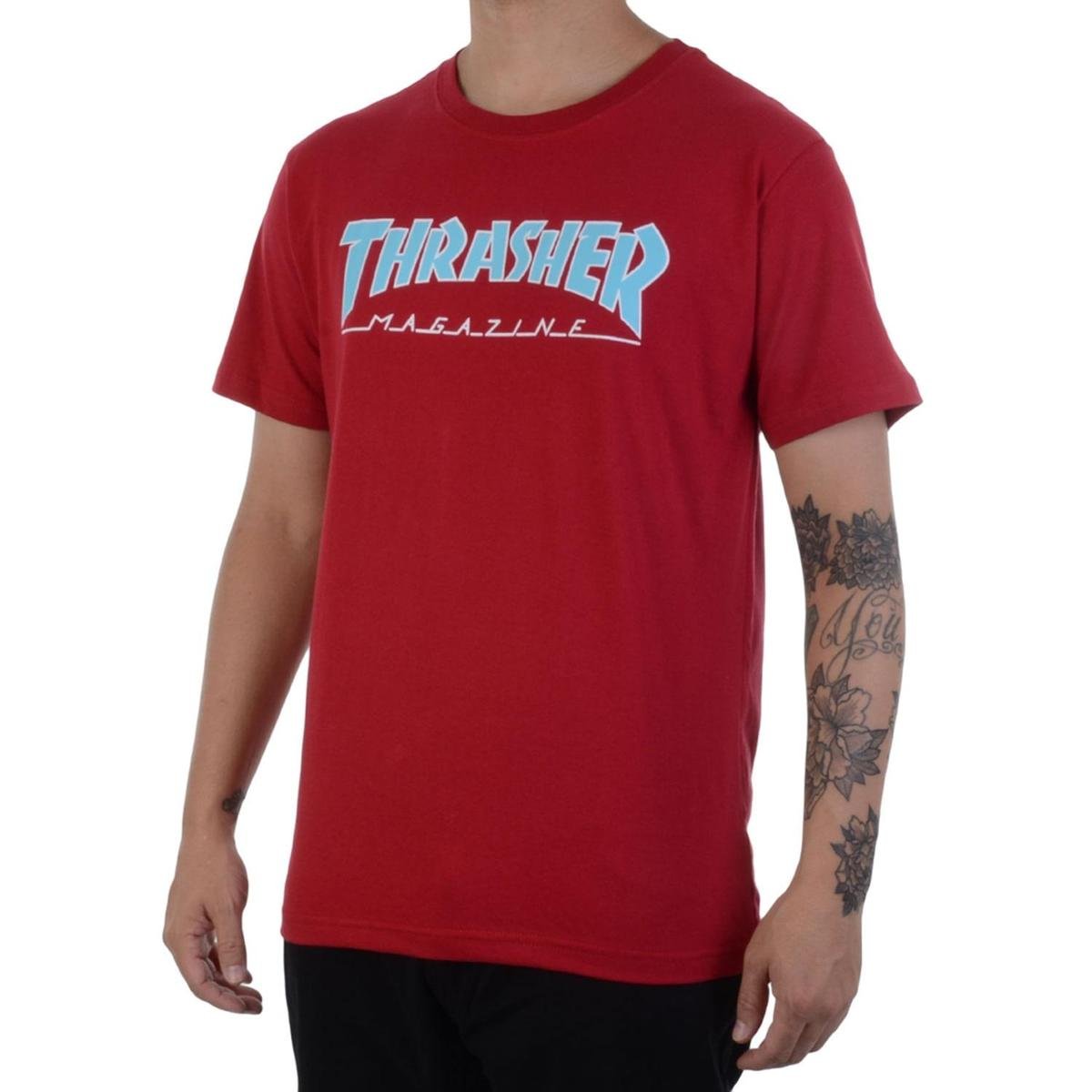 camiseta thrasher vinho