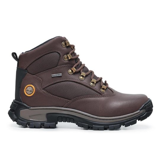Timberland Botas Chocorua Impermeável Trail Mid GoritexGTX - Marrom Menor preço em Timberland Botas Chocorua Impermeável Trail Mid GoritexGTX - Marrom