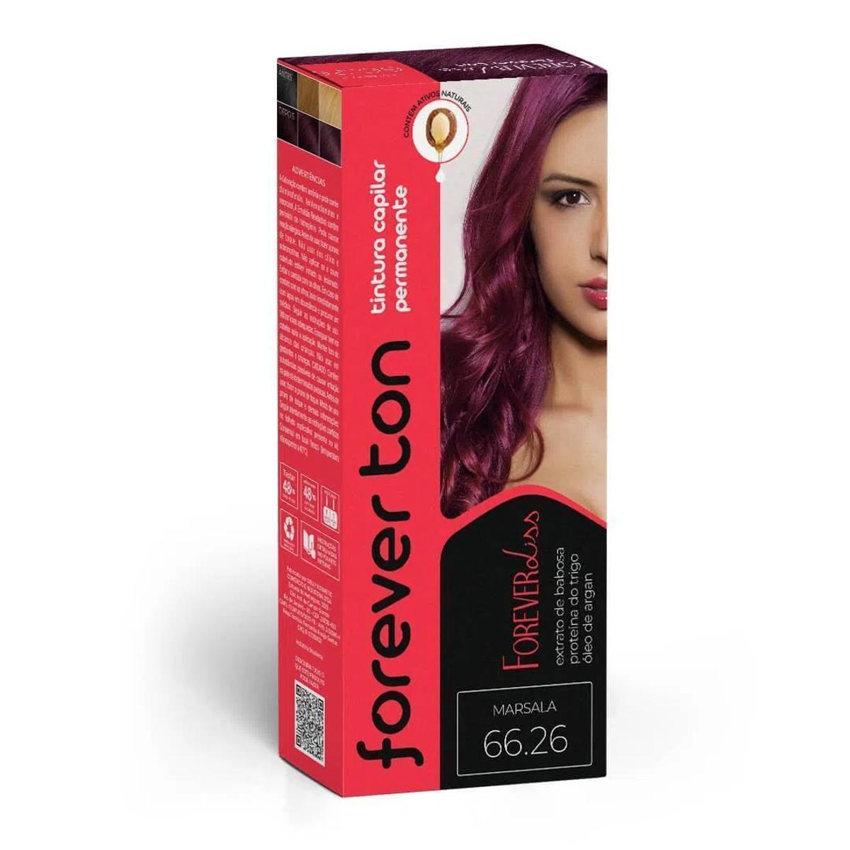 Tinta De Cabelo Marsala Vinho 66.26 Forever Ton - Incolor | Netshoes