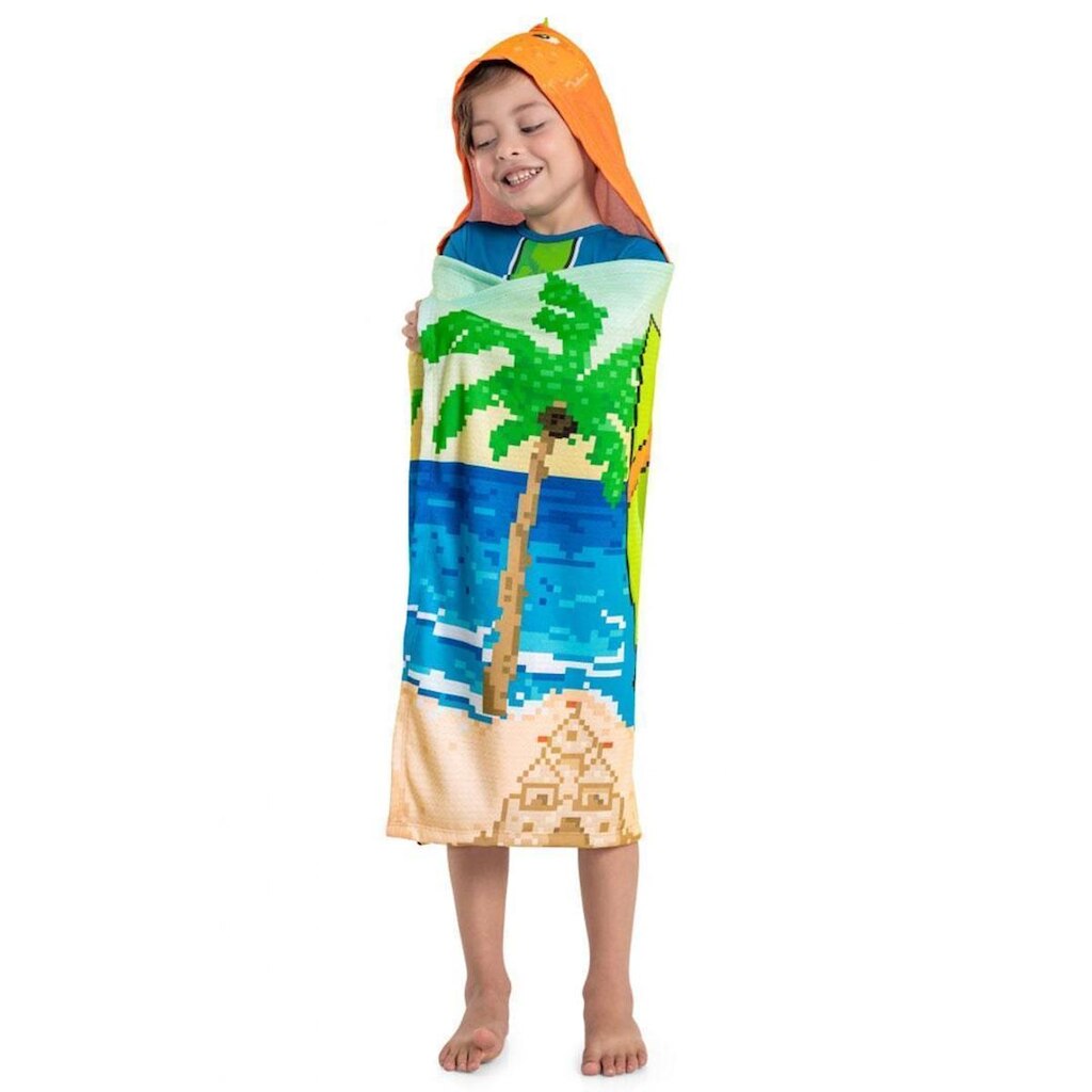 Toalha Praia Quimby Infantil Capuz Dinossauro