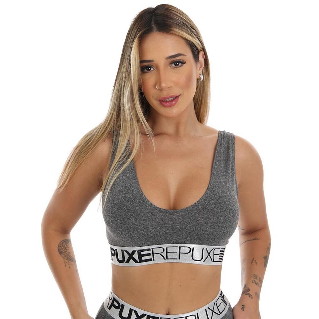 Top Academia Sem Bojo Liso Alça Larga Sustentação Suplex Feminino