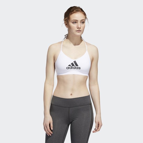 Top Adidas All Me Badge Of Sport Feminina Branco Netshoes Top Adidas All Me Badge Of Sport Feminina Branco Netshoes