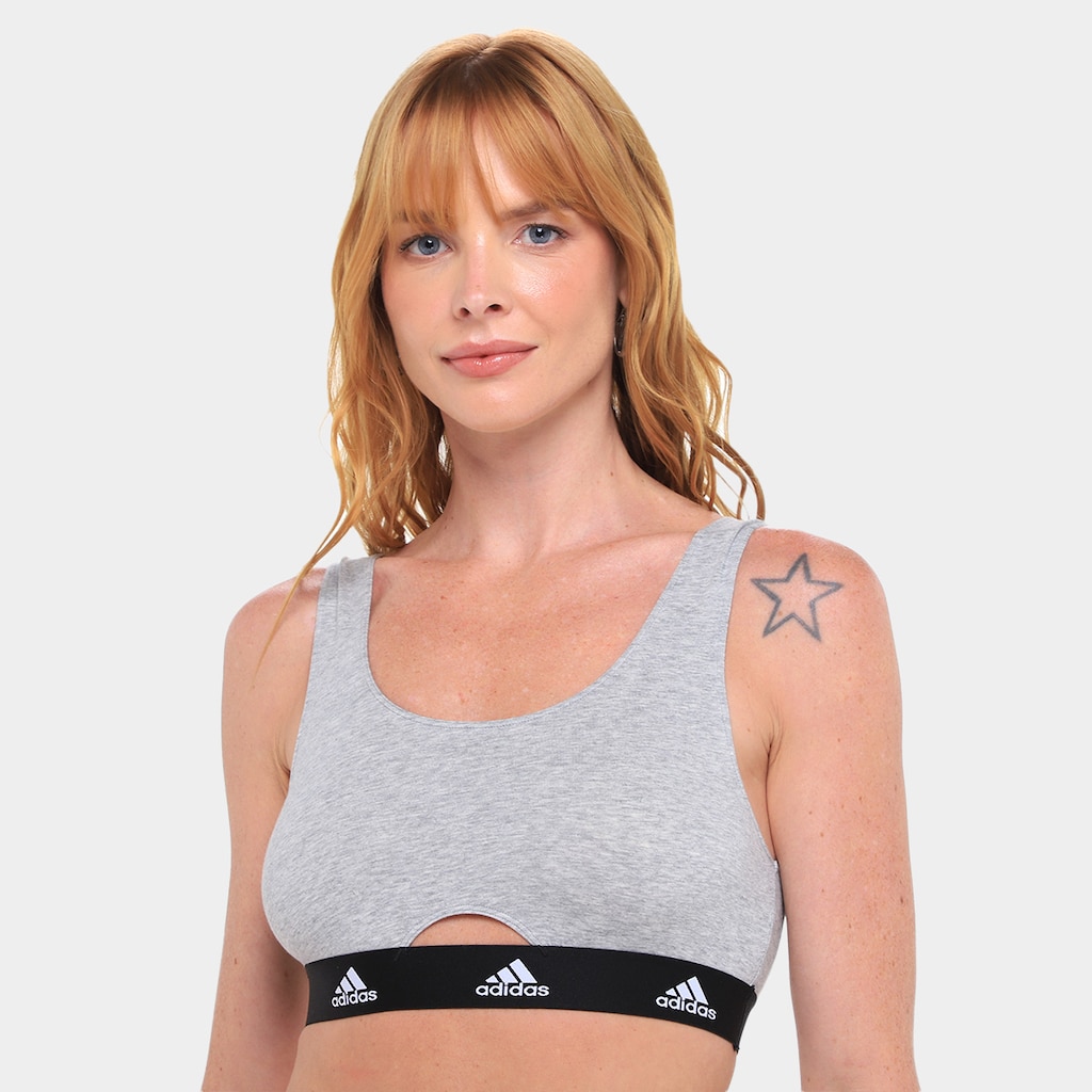 Top Adidas Decote Cavado Feminino