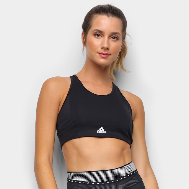 Top Adidas Designed To Move 3 Listras BT - Preto+Off White é boa?