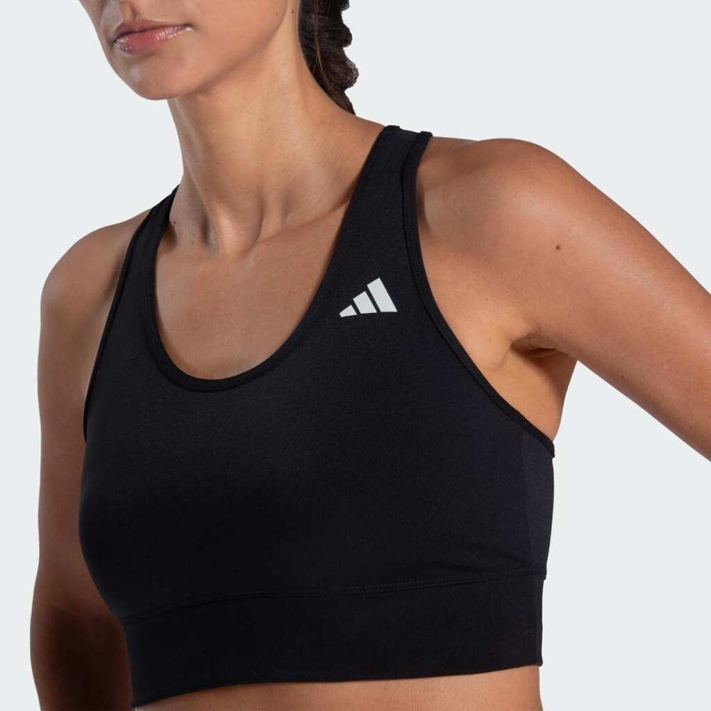 Top adidas Esportivo Suporte Médio Pocket Feminino