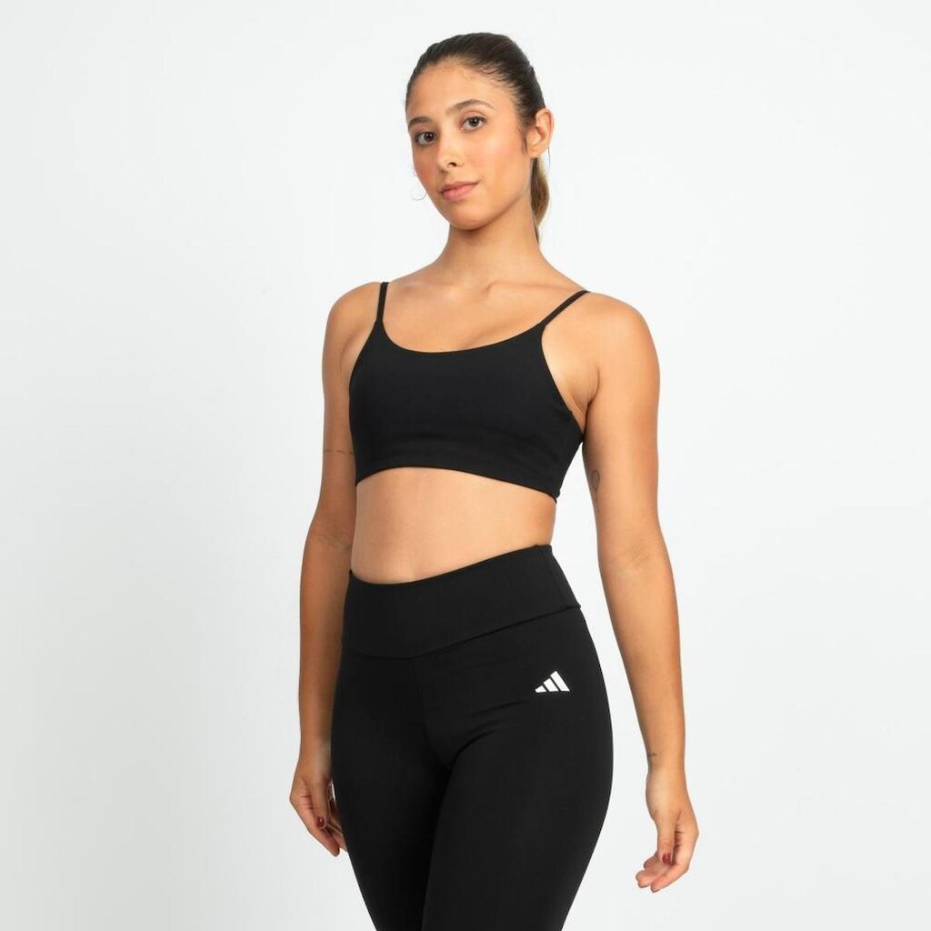 Top Adidas Essentials Suporte Leve Feminino
