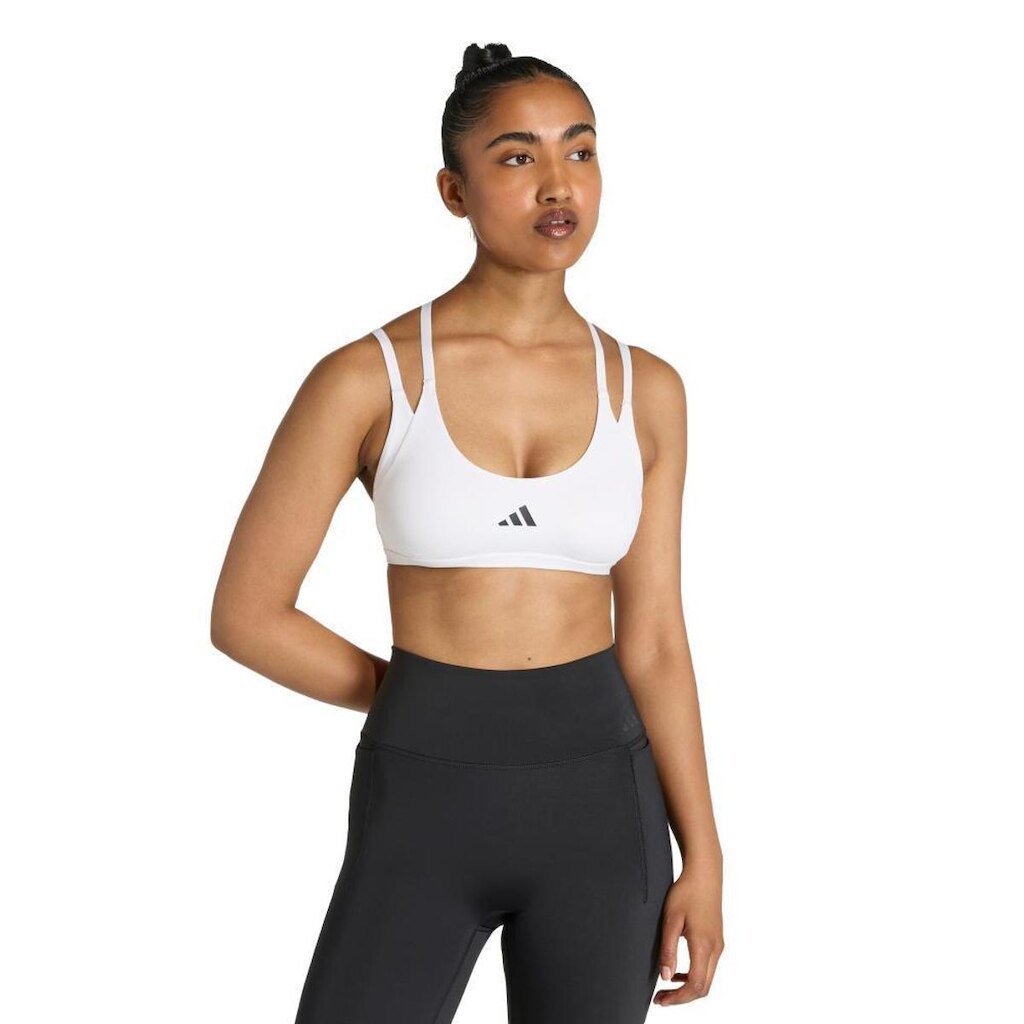 Top Adidas Leve Alças Finas Optime Workout Feminino