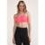 Top Alça Fina Com Bojo Academia Fitness - Pink