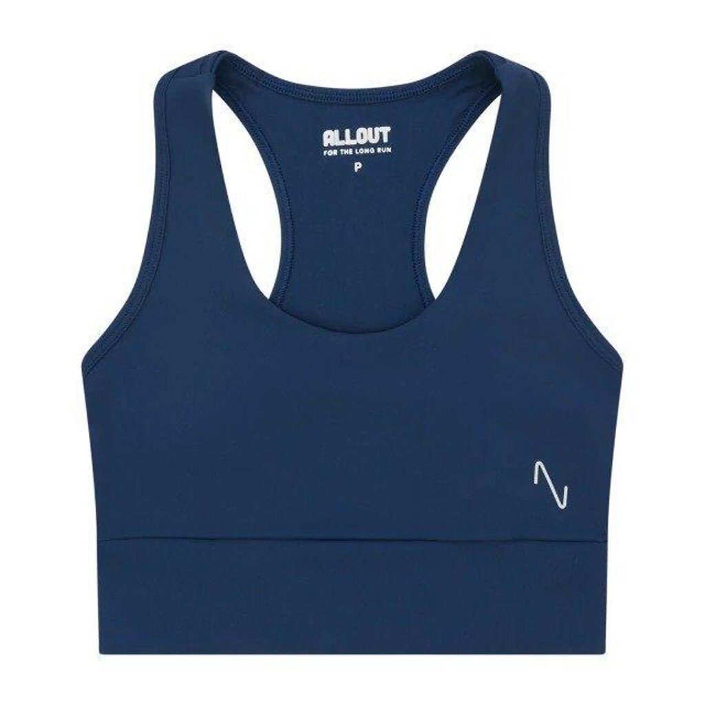 Top All Out Run de Compressão Pro Bolso Decote Nadador