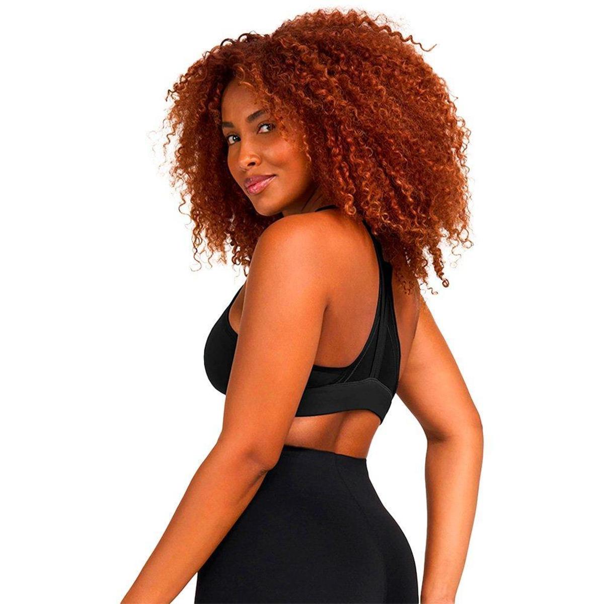 トップス m Sutiã Top Faixa com Bojo Removível Sem Costura Marsala Zee Rucci