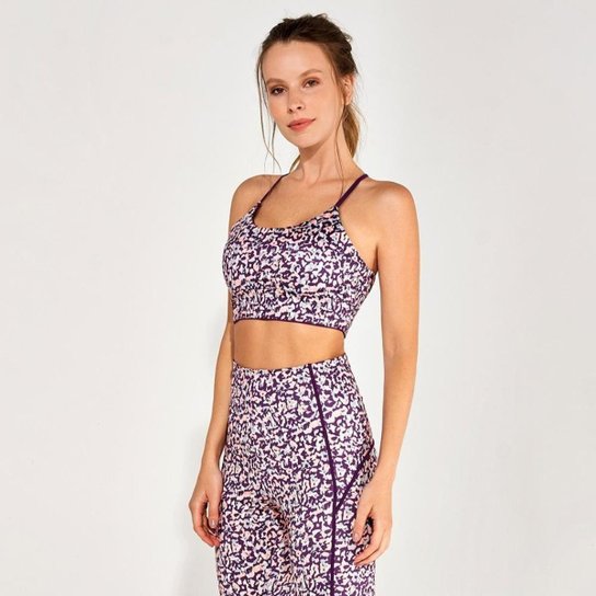 Top Alto Giro Bodytex Alcinha Dupla Face 2111530 - Roxo Menor preço em Top Alto Giro Bodytex Alcinha Dupla Face 2111530 - Roxo