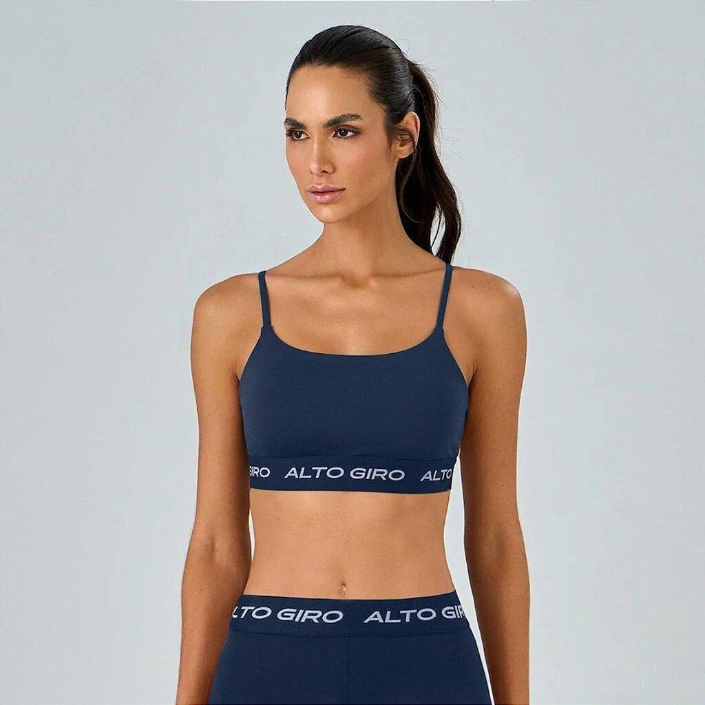 Top Alto Giro Sport PR26 Vermelho Azul Vinil