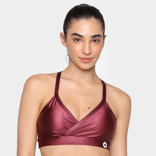 Top Área Sports Mount Média Sustentação - Vinho Menor preço em Top Área Sports Mount Média Sustentação - Vinho