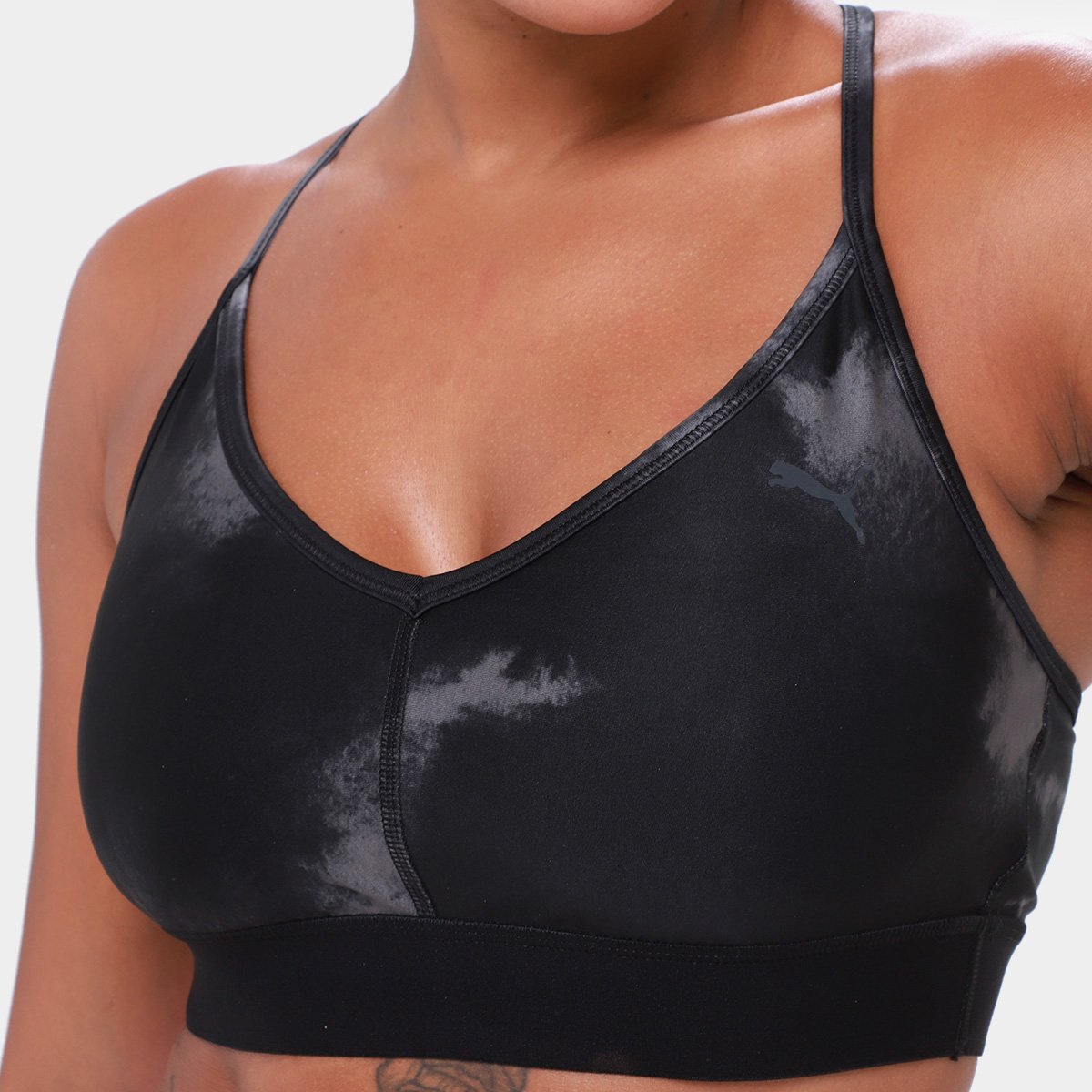 Top C/ Bojo Removível Puma Low Impact Risktaker Bra - 2