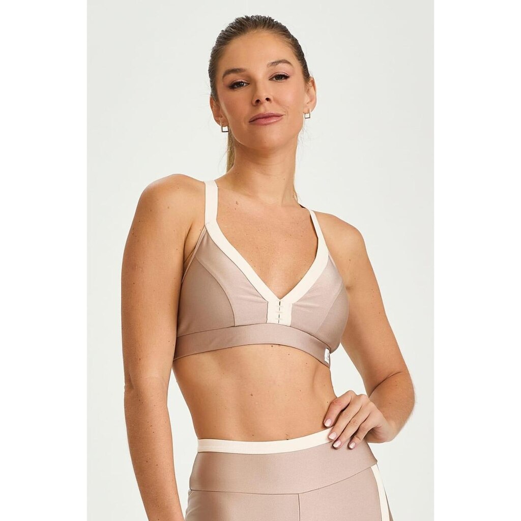 Top Caju Brasil Atlanta com Detalhe de Elástico Feminino