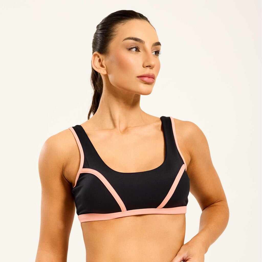 Top Cosmo Soft Beige Poliamida Com Bojo Donna Carioca