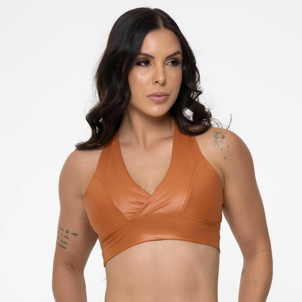 Top Cris Poliamida Toque de Lima Com Bojo Donna Carioca