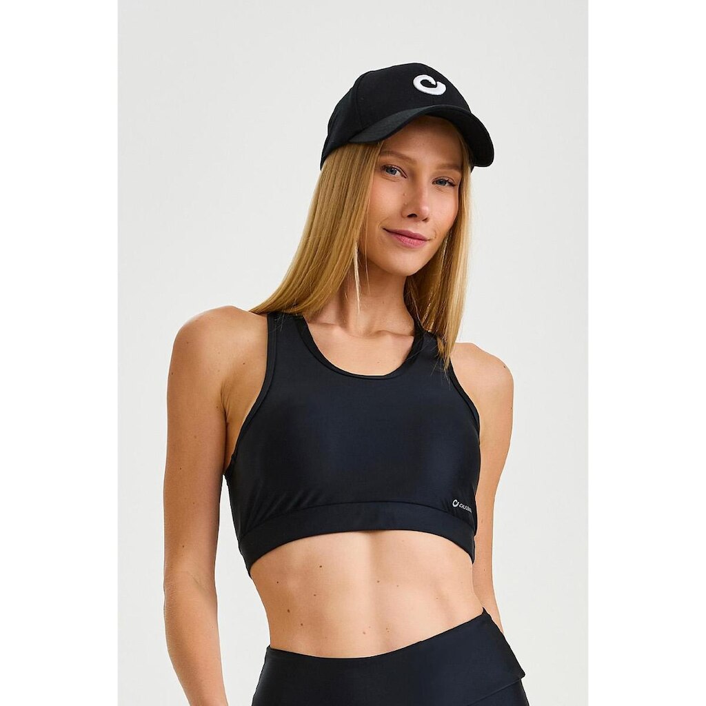 Top Cropped Atletika Costas Caneladas - Caju Brasil