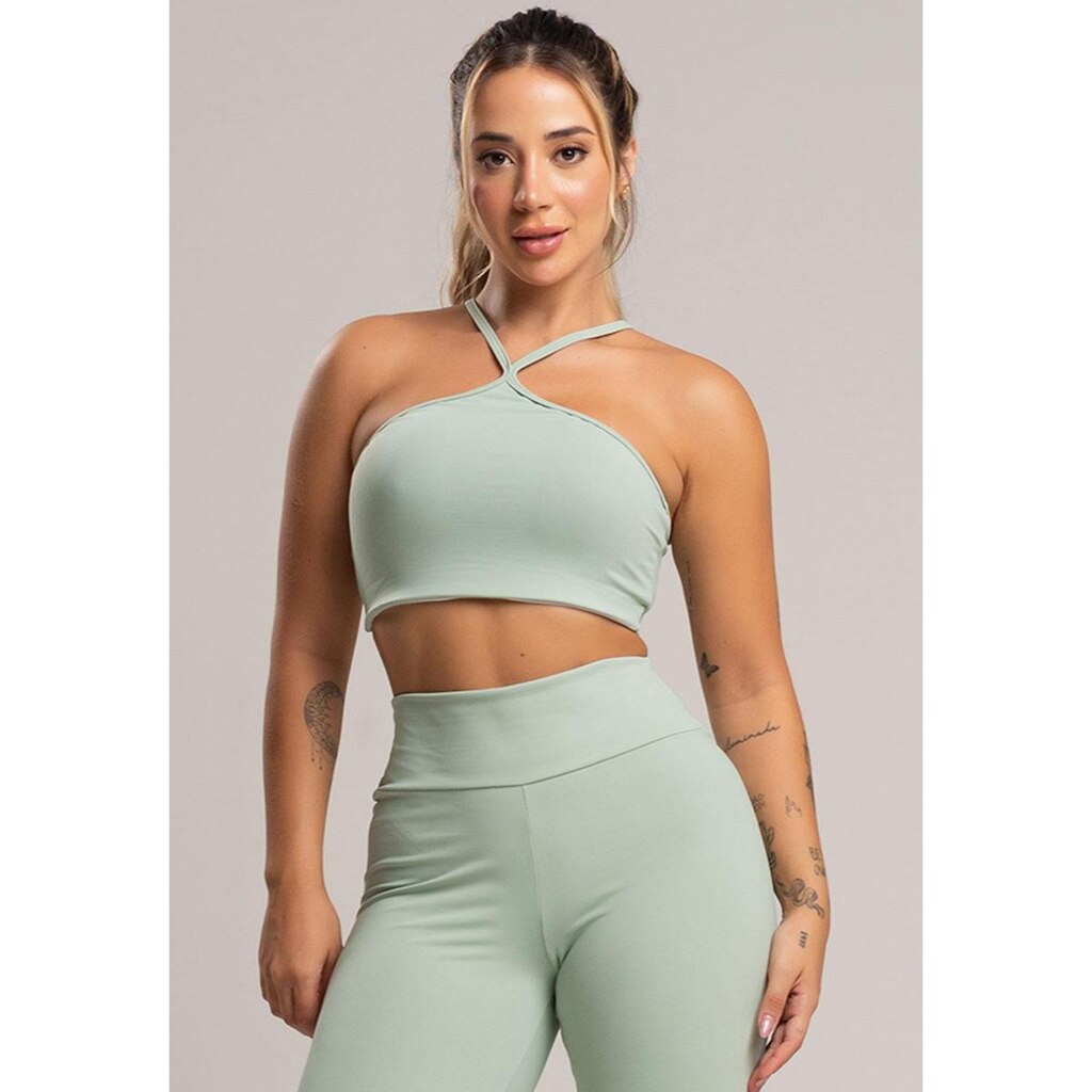 Top Cropped Duplo Alcinha Poliamida Mvb Modas