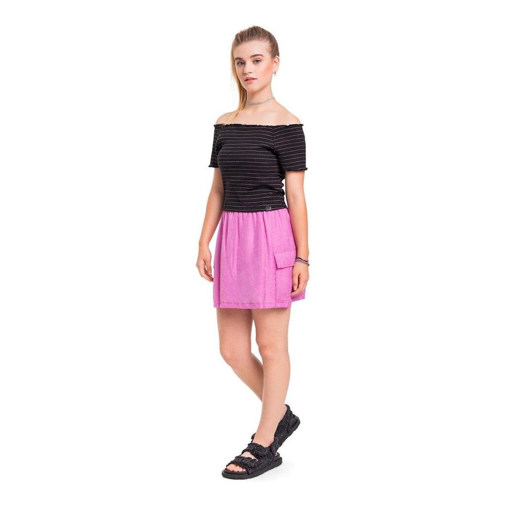 Top Cropped Listrado em Ribana Juvenil Gloss